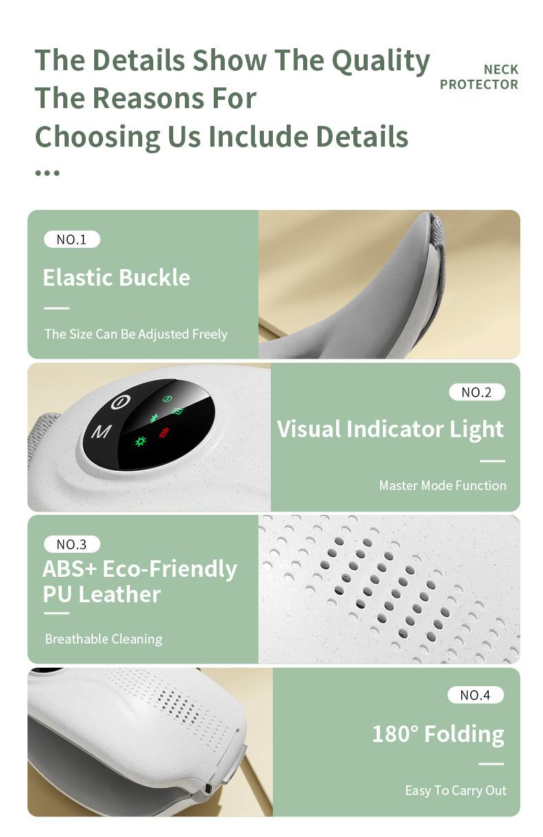 LUMENAIRE 4D Revitalizing Eye Massager — Heated Vibration Therapy for Screen Fatigue & Headache Relief