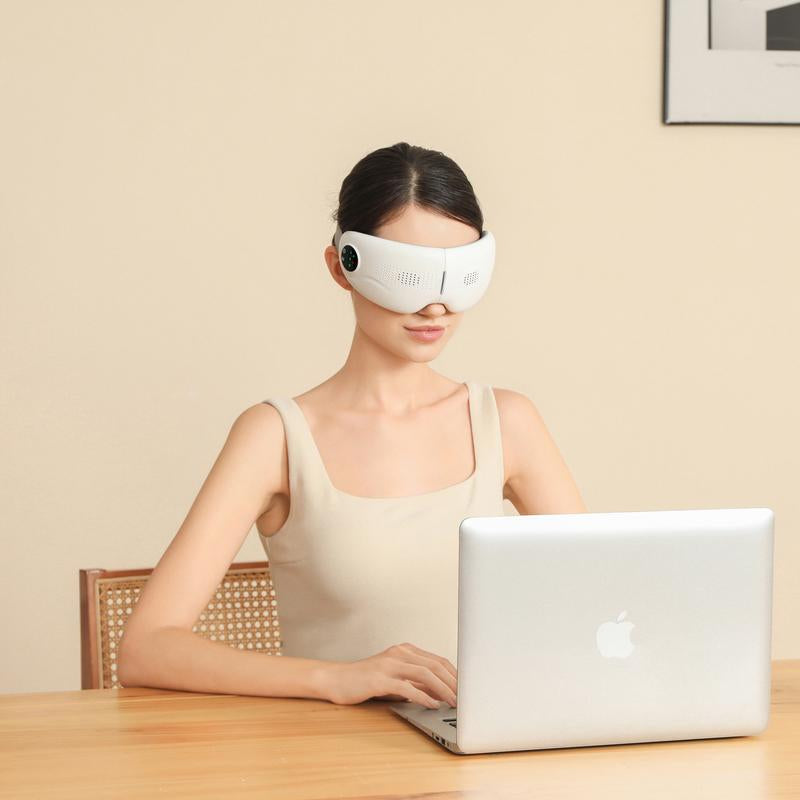 E8 Eye Massager with Heat, Headache Relief Device, Heated Eye Mask for Dry Eyes, Visualization Design Massager, Travel Sinus Electric Gadget, Relieve Fatigue, Face Massager Reduce Eye Strain, Christmas Birthday Gifts for Women Men, Gifts for Mother Father
